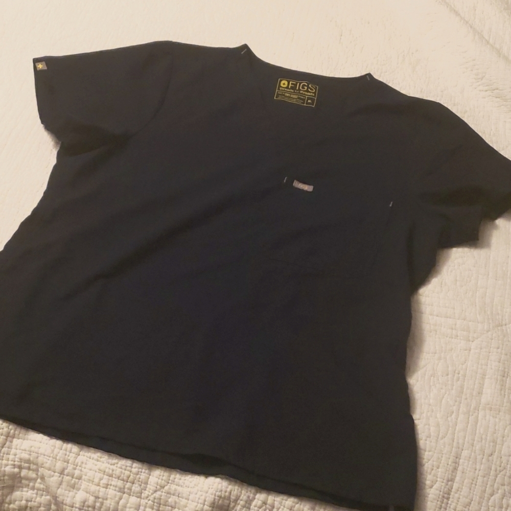 Navy Blue XL Figs Top Womans